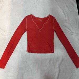 Long sleeve crop shirt, American Eagle, XS, never worn